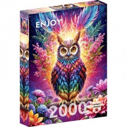 Puzzle 2000 pièces : Neon Owl