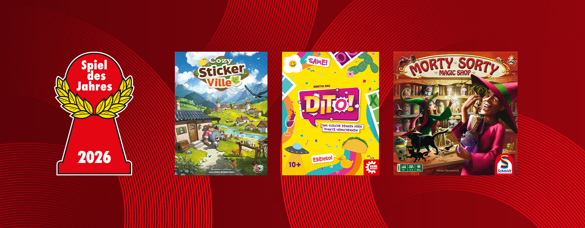 Liste des jeux nommés pour le Spiel des Jahres 2026